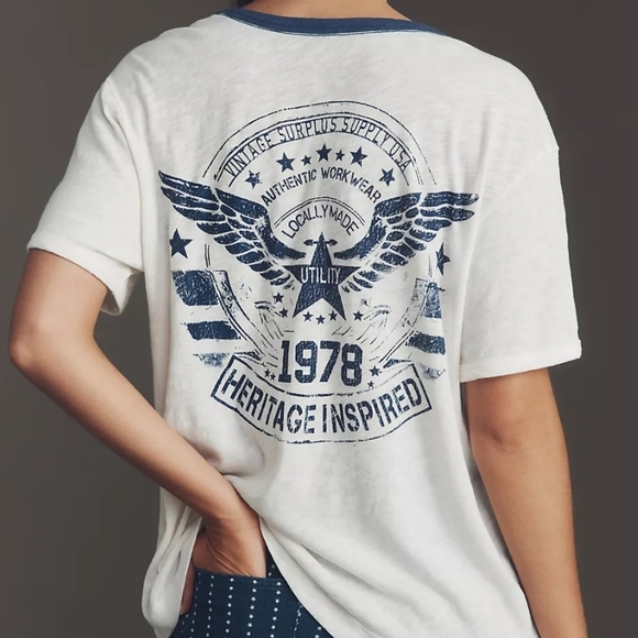 NWT Pilcro Cotton Graphic Tee - Picture 2 of 10